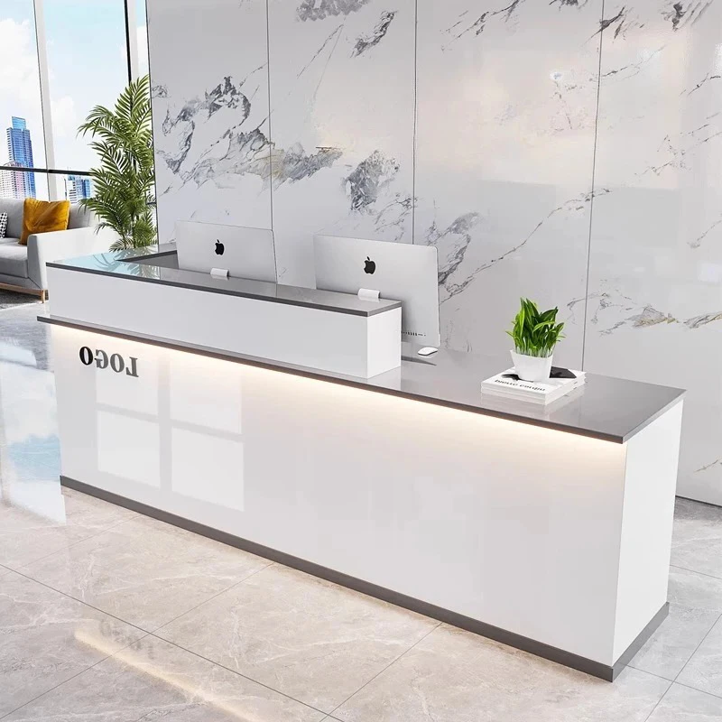 مصمم مكتب الاستقبال الجمالي، ديكورات حديثة، مكتب لهجة، مكاتب استقبال بسيطة، أثاث صالة المكتب الفاخر