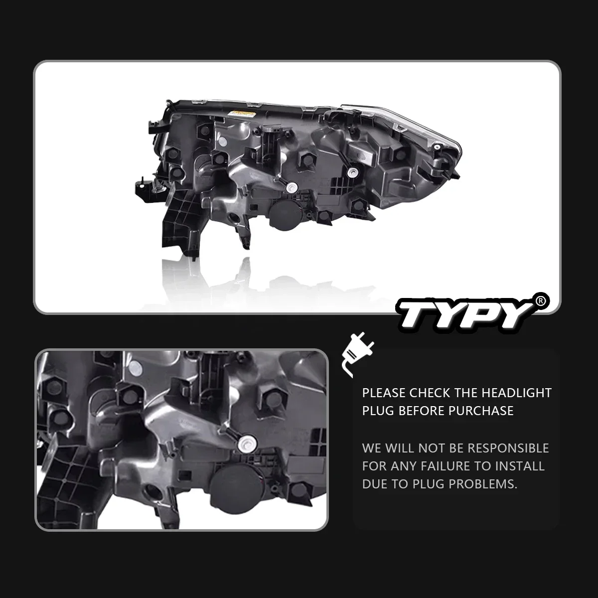 

TYPY новая светодиодная фара, обновленная, модифицированная для фар Toyota Alphard 2015-2023, динамический сигнал, налобный фонарь, автоаксессуары
