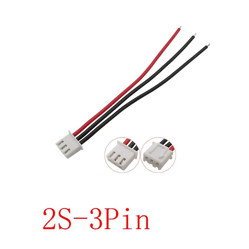 OliRC 5pcs JST-XH 2S 200mm 22AWG Câble Extension Lipo Balance Silicone Pour Batterie RC