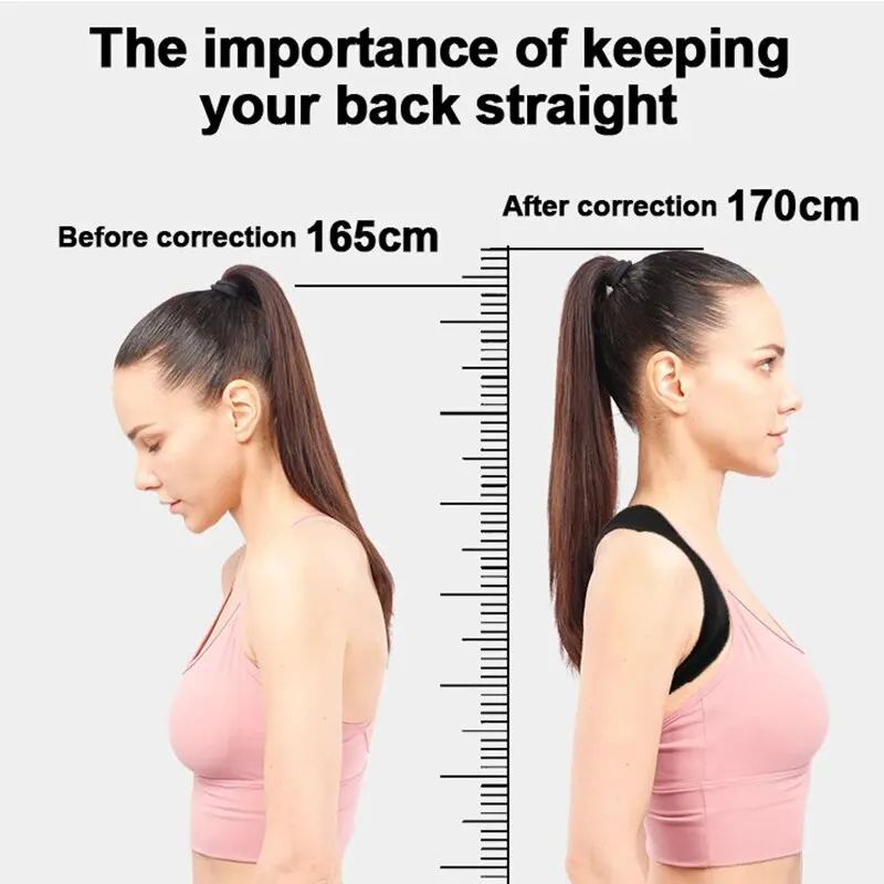 Posture Corrector Unisex Upper Back Brace Back Shoulder Neck Pain Relief Adjustable Invisible Upper Back Posture Orthosis 1PC