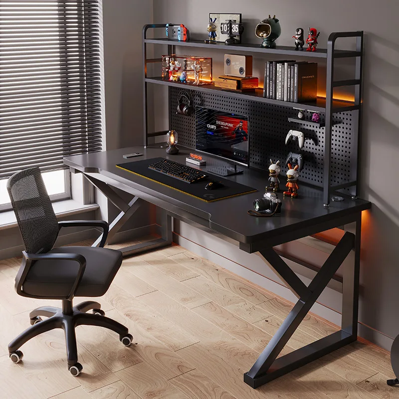 E-sports table Home desk Bookshelf Integrated workbench Student learning writing table Junior high school student desktop