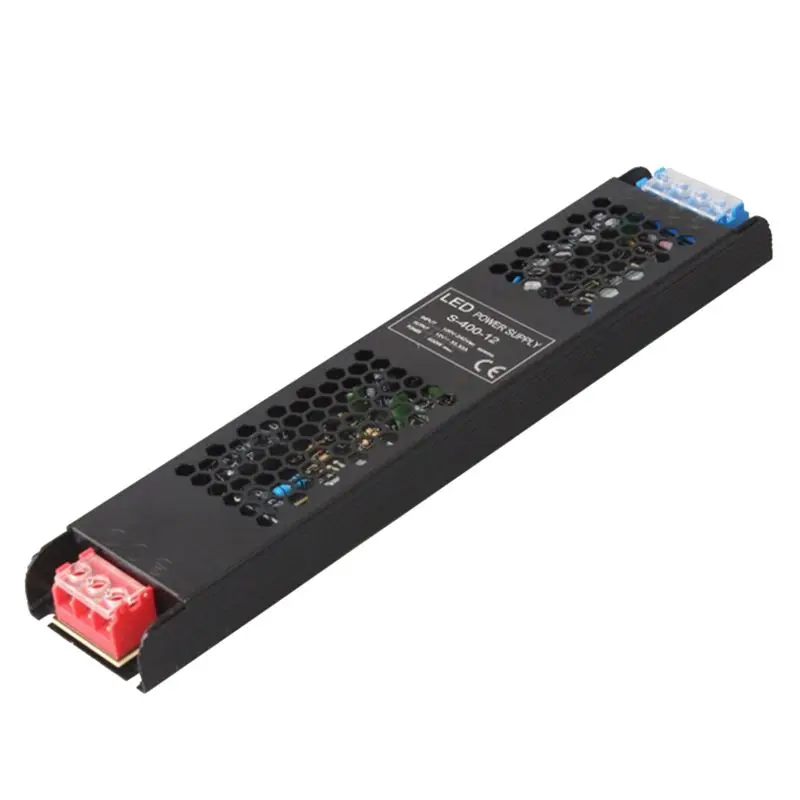 

2026 Новые трансформаторы освещения 12 В, трансформатор 12 В 400 Вт со светодиодной лентой, источник питания постоянного напряжения, защита от перенапряжения и оболочки