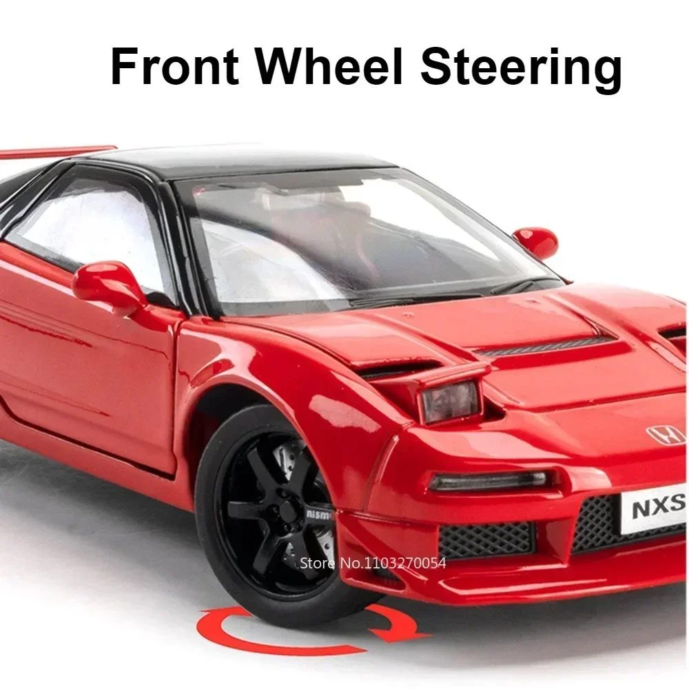 1:32 هوندا NSX أكورد سبيكة نموذج لعب سيارات مصغرة دييكاست أبواب المركبات مفتوحة مع ضوء الصوت التراجع لعبة هدايا الاطفال
