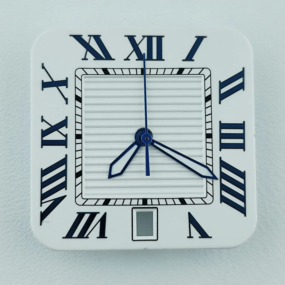 New NH35 dial square Roman dial Arabic dial custom logo men's watch suitable for NH 35 movement watch accessories