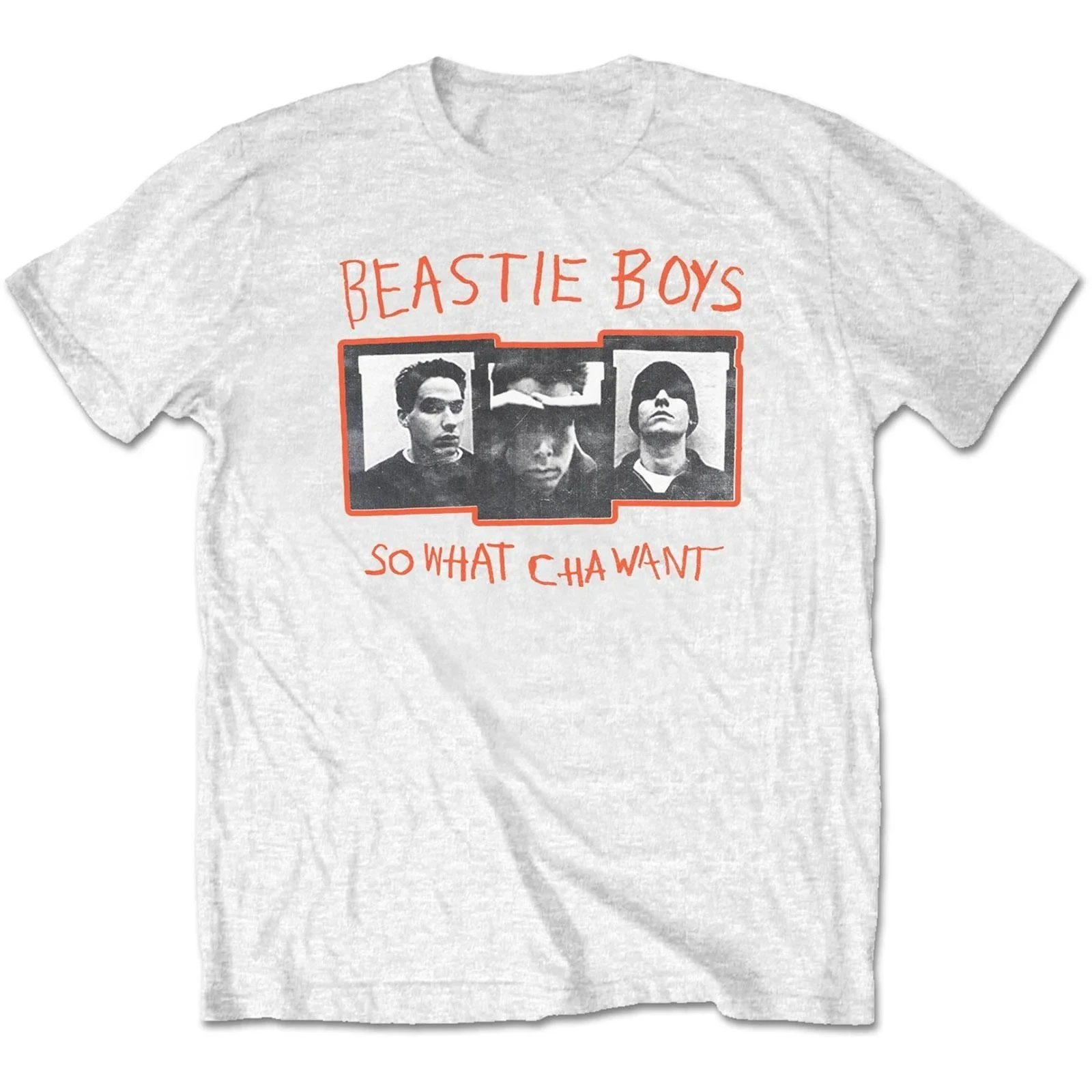 Classic Beastie Boys Band T-Shirt, Soft Breathable 100% Cotton Unisex Tee, Vintage Mugshot Print Short Sleeve Casual Wear