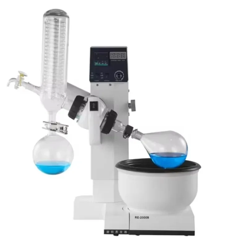 

l L L L L 0L Vacuum Pum Rotovap sential Oil Distiller Dual Condenser Rotary Evaporator
