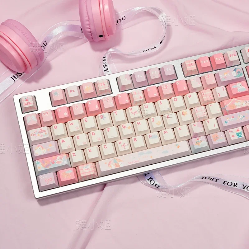 

Механическая клавиатура Pink Cloud Dream Girl 68/87/108/Meijia Lion/Little Bee/ace68