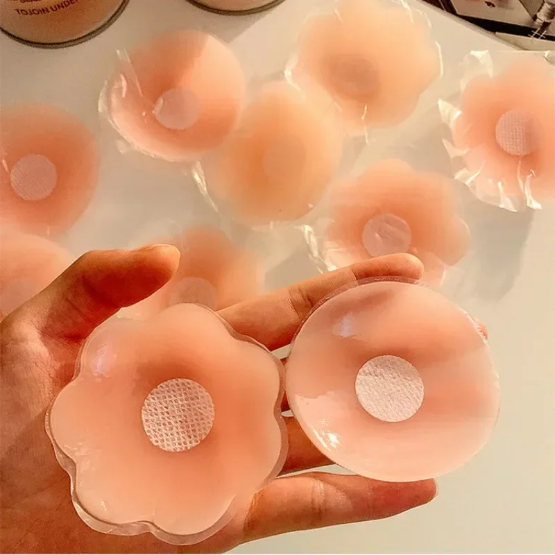 2-50pcs Reusable Silicone Nipple Cover for Women Bra Sticker Breast Petal Strapless Bra Invisible Pads Chest Pasties Intimates