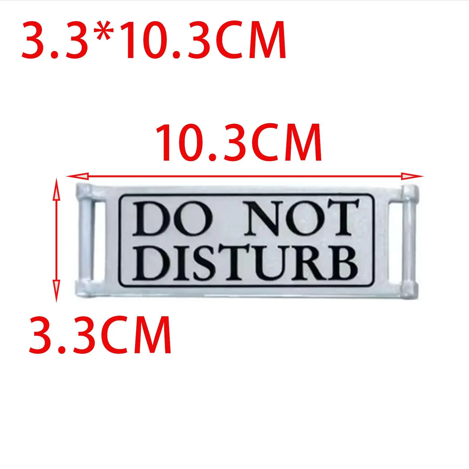 Rotated Doorbell Sign Decoration DIY Accessories Door Sign Do Not Disturb and No Soliciting for Home Guest House Office Restroom