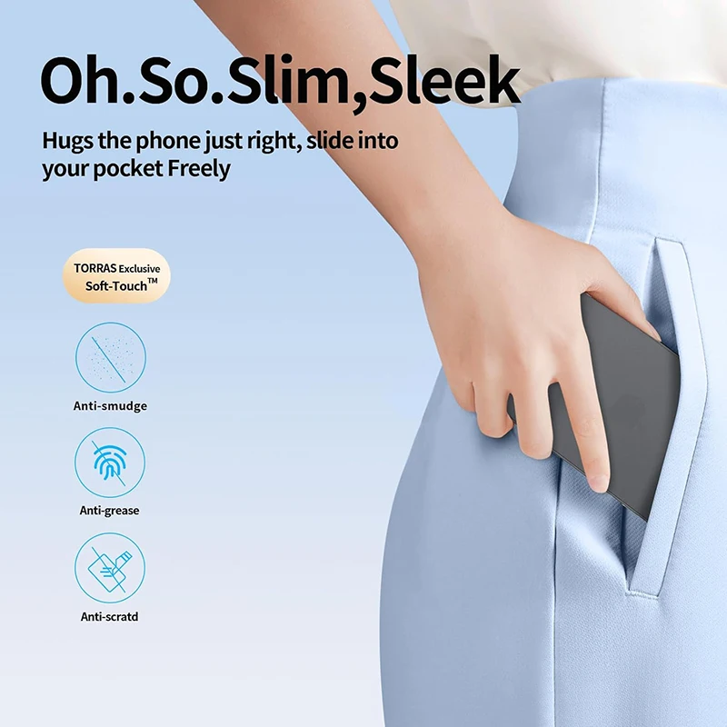 حافظة لهاتف آيفون 17 Air 17 16 Pro Max شفافة رفيعة للغاية من البولي بروبيلين غطاء خلفي ناعم لهاتف آيفون 16 Plus 16E