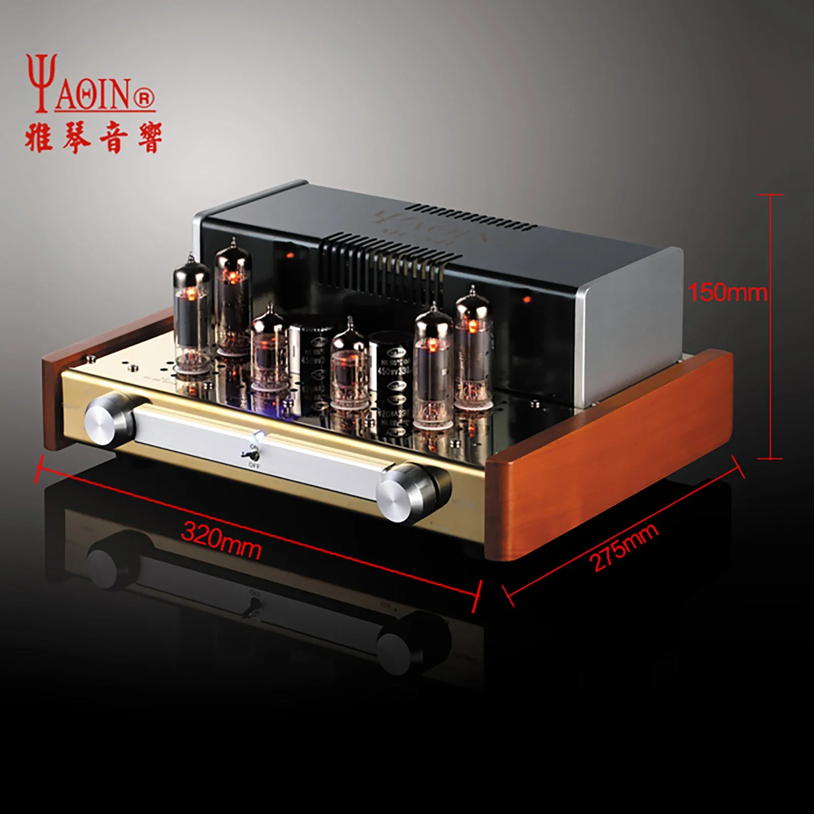 YAQIN MC-84L Bladder Machine EL84 Vacuum Tube Amplifier 12W*2 Fever HiFi Audio High Fidelity Power Amplifier Home