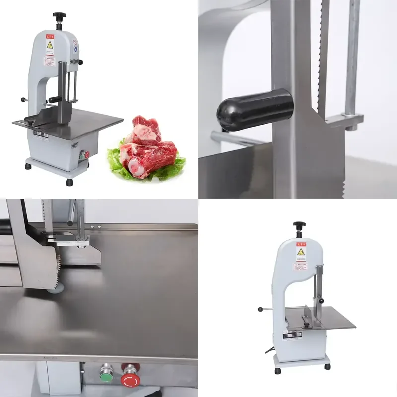 250mm Commercial Aluminum Alloy Powder Coated Saw Machine Frozen Meat Beef Lamb Chops Pork Feet Cutter
