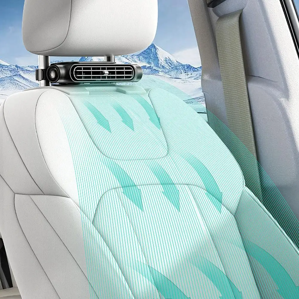 

Car Fan With Usb Plug Bladeless Fan Back Pillow Air Heat Accessories Interior Small Conditioner Car Dissipation Car Q6i8