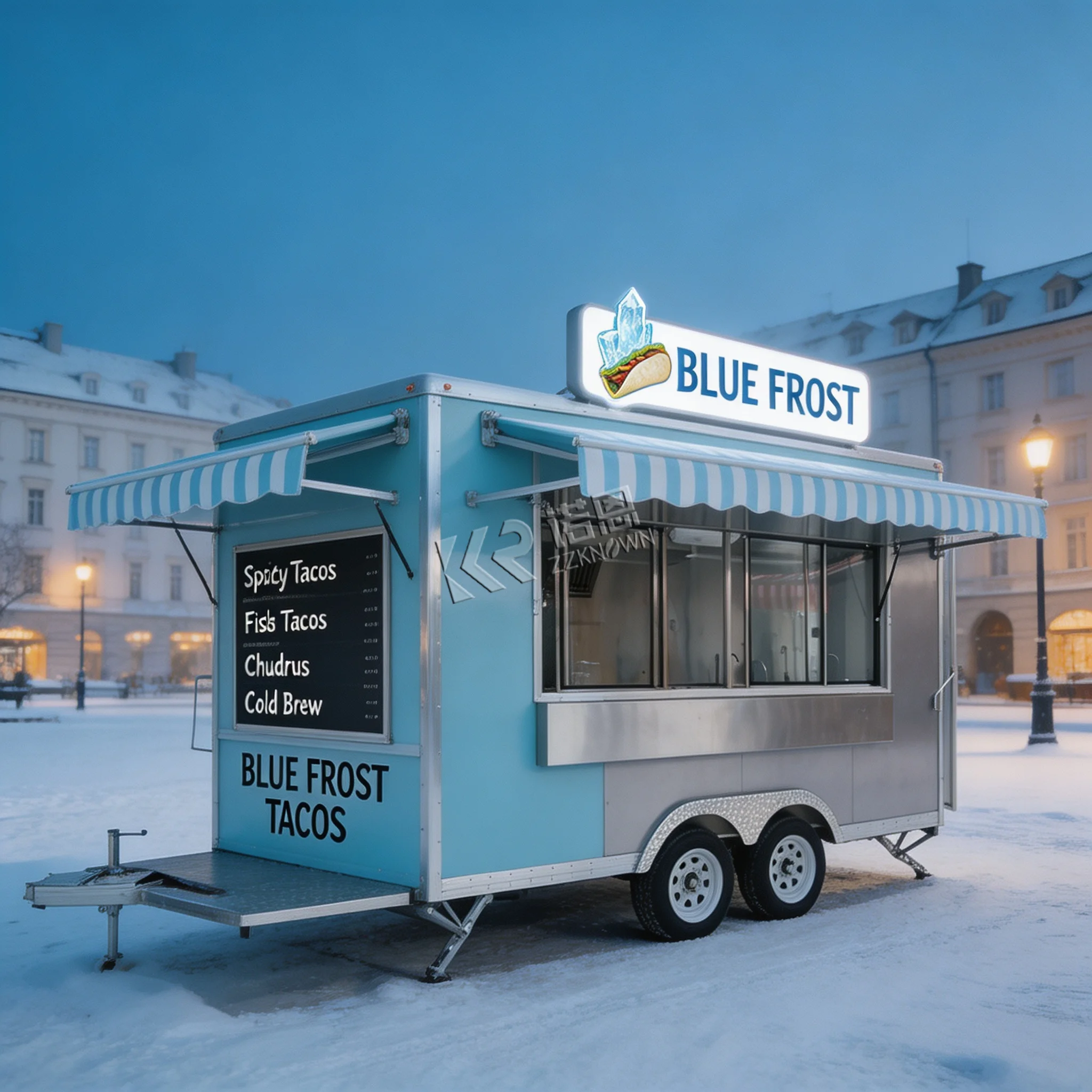 Customizable Food Trailer Empty Mobile Kitchen for Fast Food Coffee & Catering Business