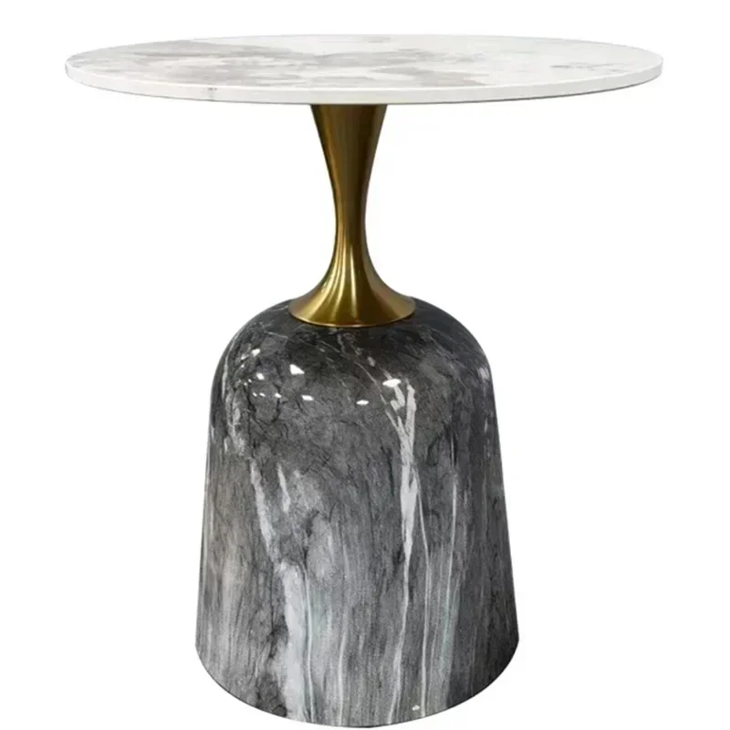 

Living room minimalist coffee table, round, luxurious Nordic style