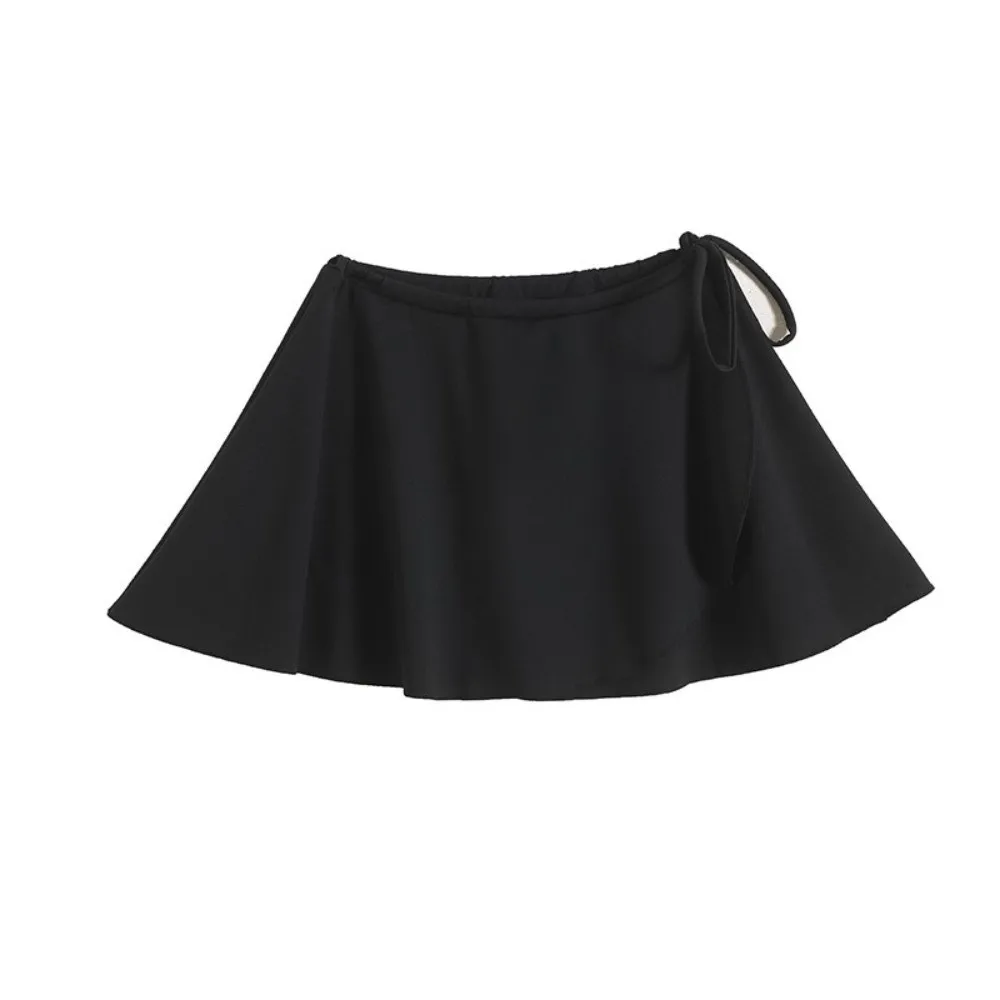 New Ice Silk Yoga Short Skirt Adjustable Quick Dry Gym Workout Curtain One-piece Casual Wrap Fitness Skirt Prevent Awkward