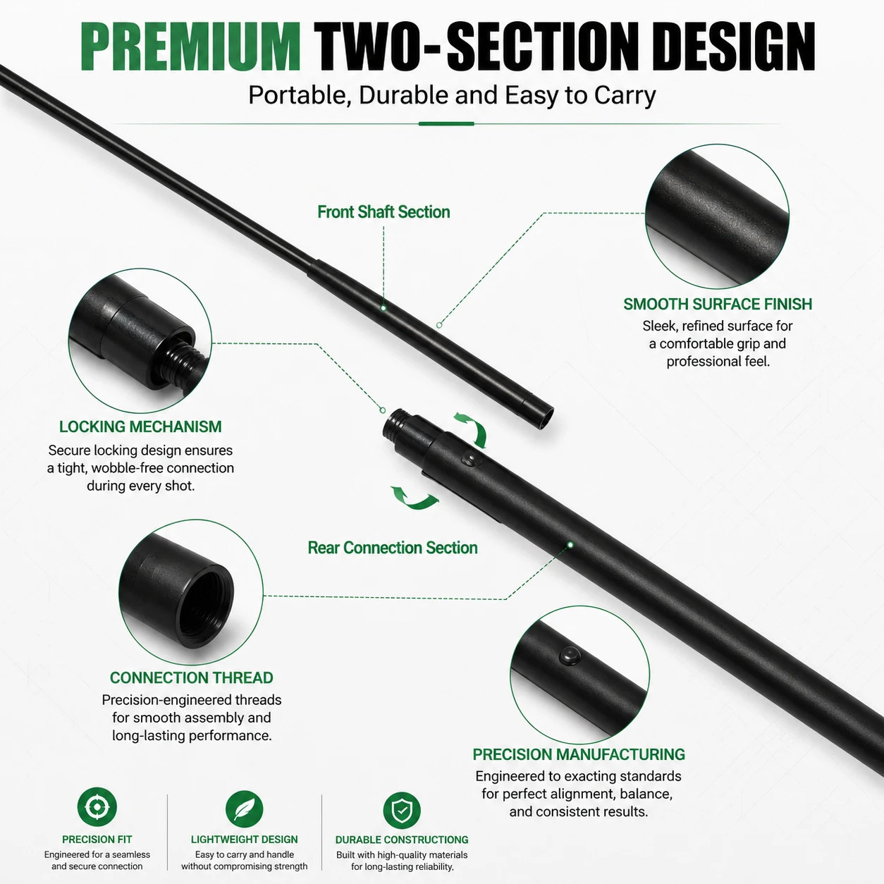 Automatic Pool Cue Stick Spring Loaded Billiard Cue 3 Speed Adjustable Force 2 Piece Snooker Cue Extension Telescopic Pool Stick
