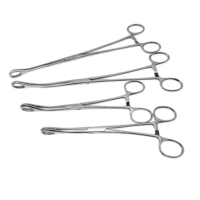 Sponge Forceps  Straight/Curved Serrated Jaws Stainless Steel Dental Forceps Instrument