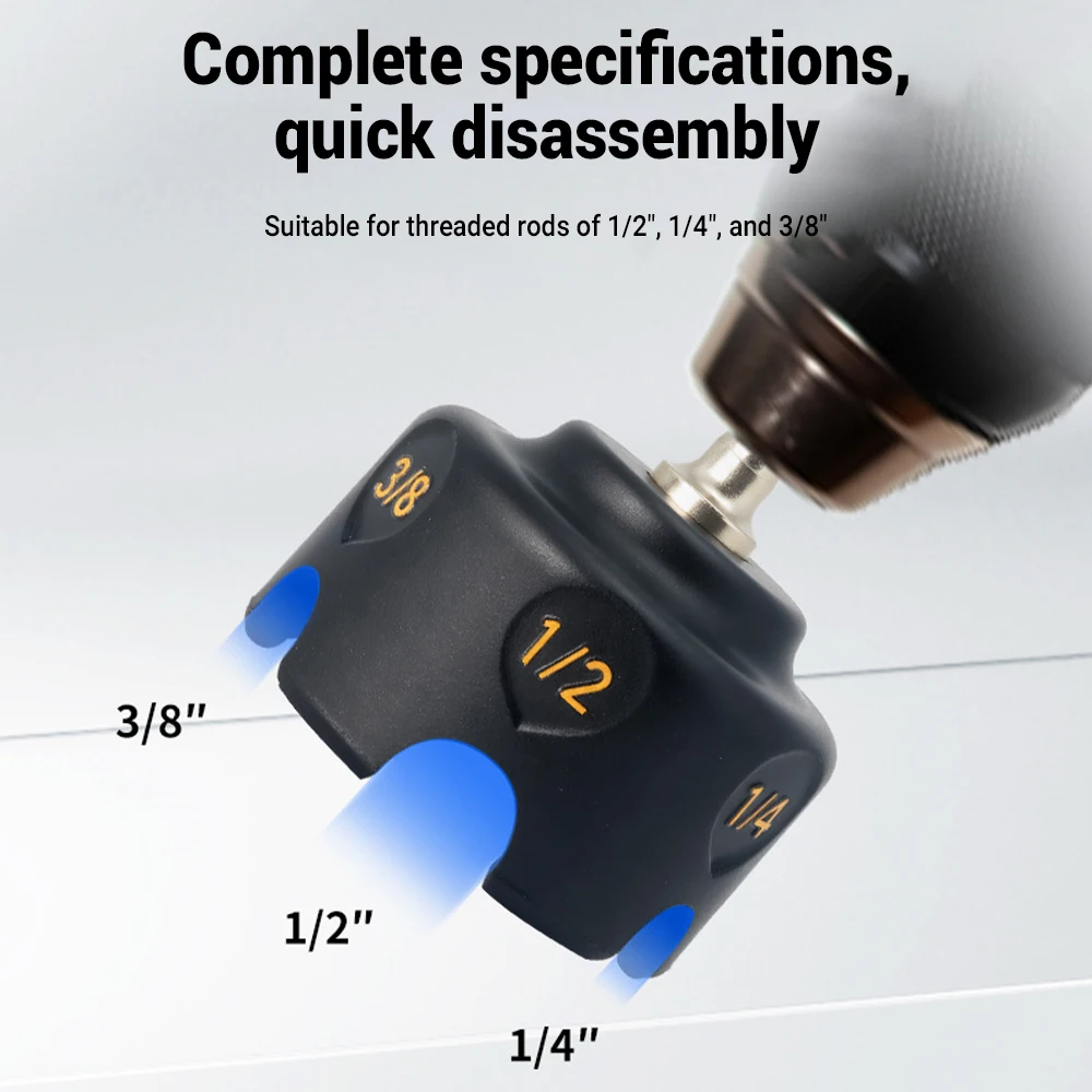 

Aluminum alloy/ ABS Plastic Quick release nut drill bit socket wrench tool Nut Zipper Drill Attachment Hand Tools