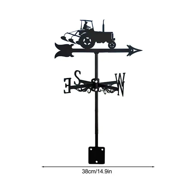 Metal Standing Wind Vane, Resistente a UV, Indicador de Direção, Vane for Outdoors, Garden Deco, Quintal Shed e Acessórios