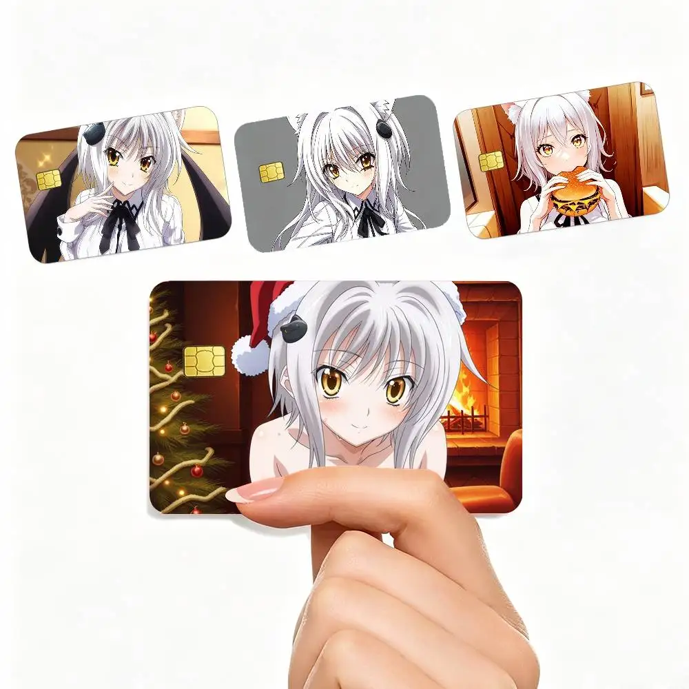 CUTE High School DxD Koneko T-Toujou 4pcs 1Set Card Stickers Small Waterproof Chip 4PCS Card Sticker