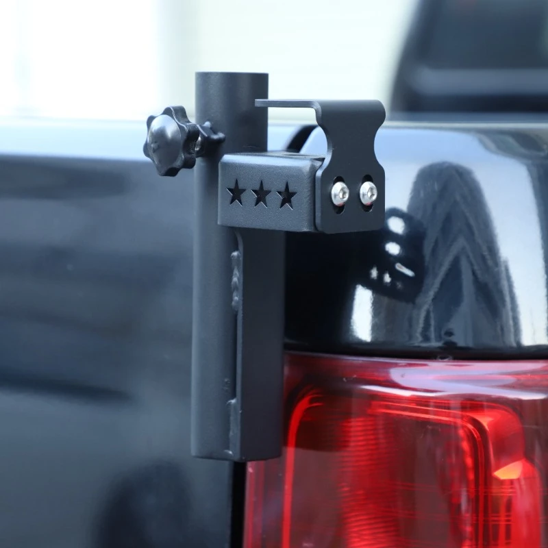 Suetlcoity For Ford Ranger Wildtrak T6 T7 T8 2015-2022 Carbon Steel Car Tail Door Antenna Flagpole Bracket Trim Car Accessories view 6