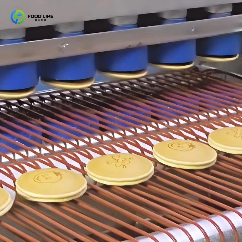 Customized Exceptional Dorayaki Maker Cream Chocolate Layer Cake Breakfast Production Line