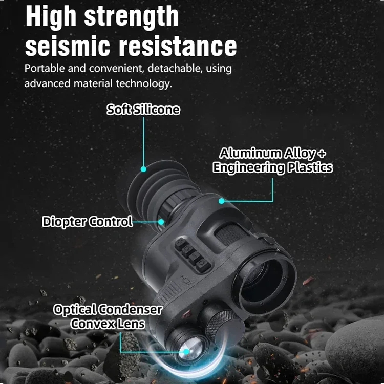 HENBAKER NV710S 사냥 야간 투시경 단안 야간 투시경 적외선 야간 투시경