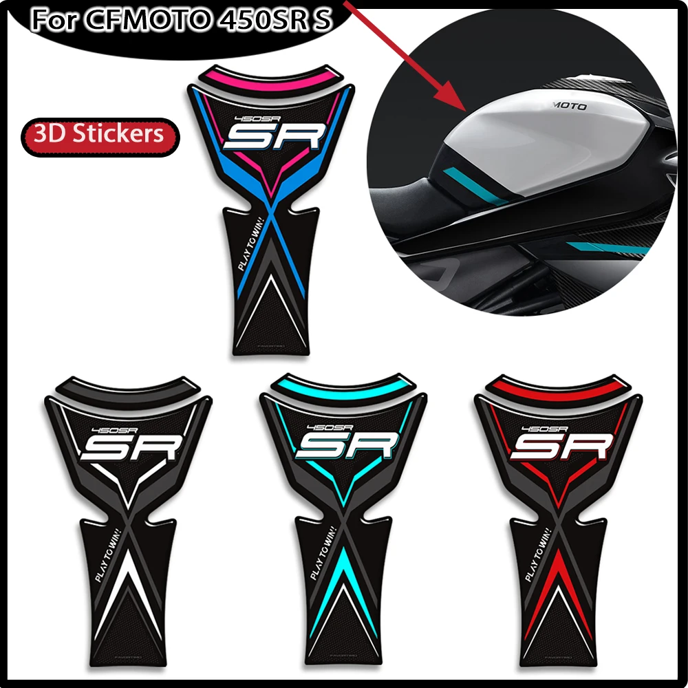 

For CFMOTO 450SR S 450 SR 450SRS 2023 2024 2025 Motorcycle Tank Pad Side Grips Gas Fuel Oil Knee Protector 3D Stickers Decals