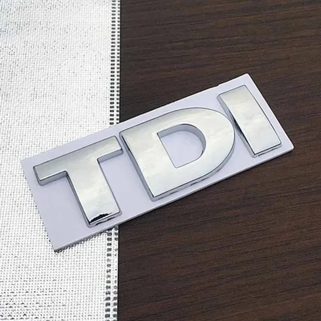 Lettres 3D En Métal Pour Voiture - Lettres TDI 4 5 6 7 MK2