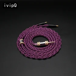 ivipQ-315 IEM Cable 7N OCC Palladium Plated Headphone Upgrade Cable With2.5/3.5/4.4 MMCX 2Pin For SRH1840 SE1440 A2DC ESW950