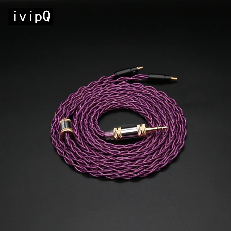 ivipQ-315 IEM Cable 7N OCC Palladium Plated Headphone Upgrade Cable With2.5/3.5/4.4 MMCX 2Pin For SRH1840 SE1440 A2DC ESW950