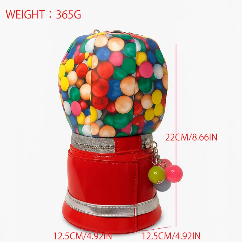 

Красная сумка в форме воздушного шара, женская модная роскошная дизайнерская сумка-клатч на плечо с цепочкой из искусственной кожи для вечеринки