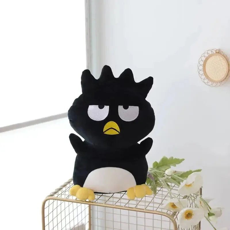 High Quality Anime Sanrio Kawaii Bad Badtz-Maru Plush Toy Cartoon Ornaments Throw For Bedroom Living Room Cute Stuffed Toy Gifts