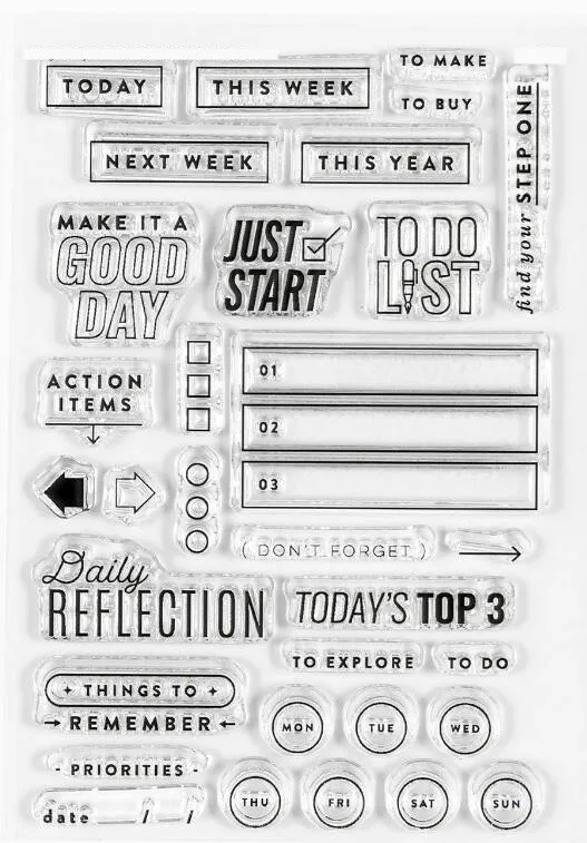 English  Clear Stamp For DIY Scrapbooking Card Making  A8009