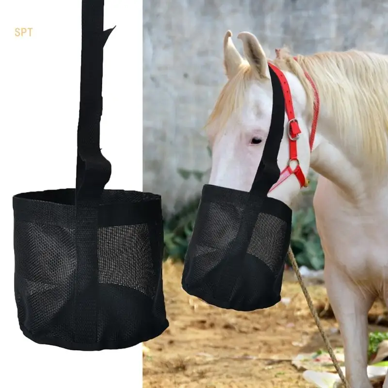 Horse Feeding Hays Bag Grazing Feed Hays Bag for Horse Wear Resistant Feeder Bag 714F