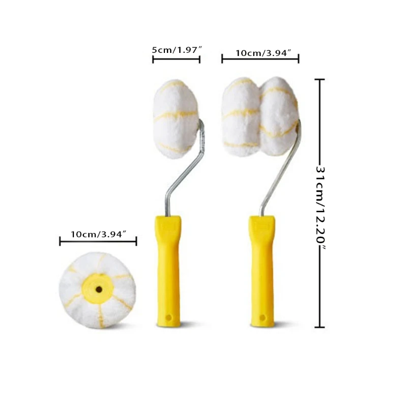 Paint Roller Home Paint Brushes for Painting Inside & Outside Corners of Walls