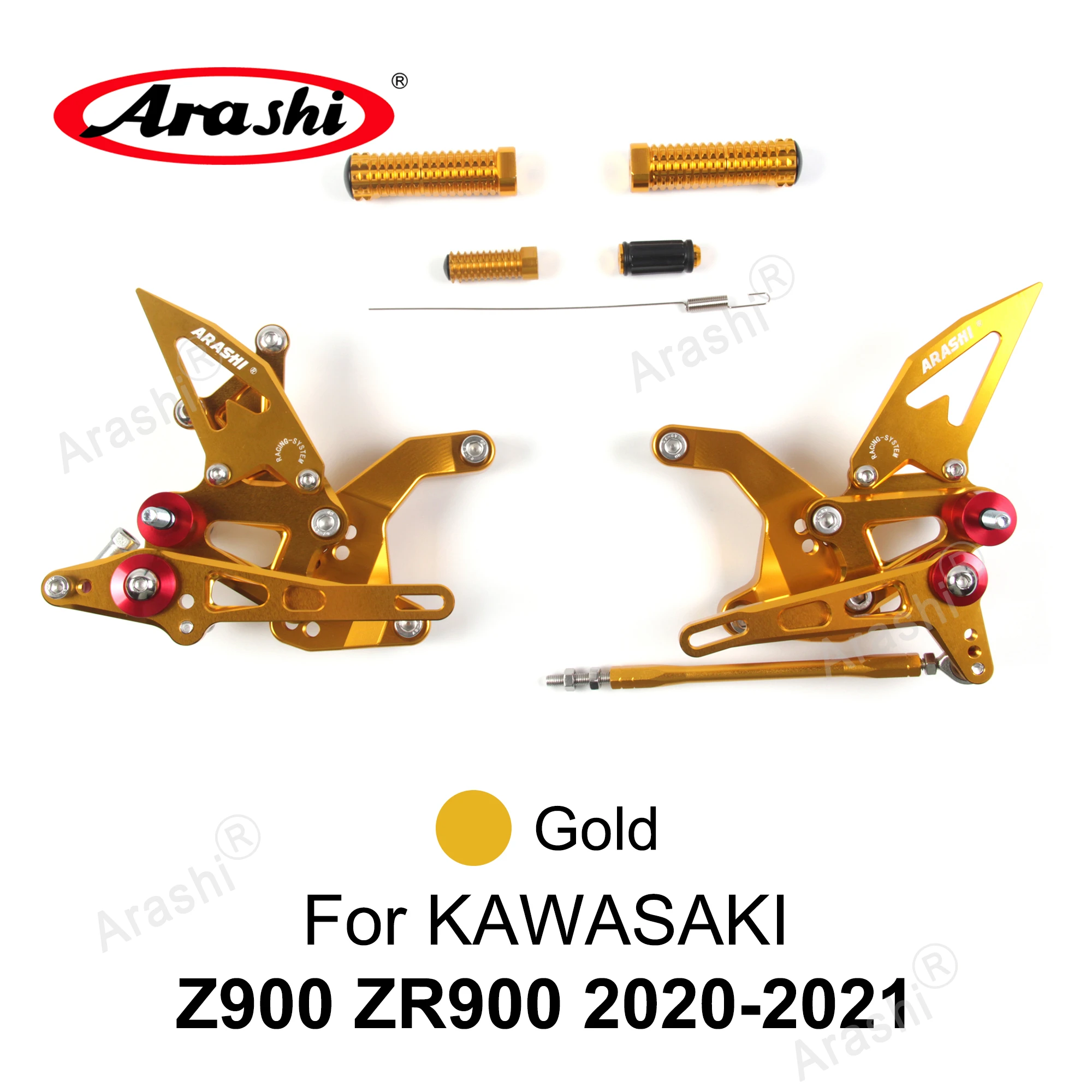 Arashi 1 Set For KAWASAKI Z900 / ZR900 2017-2025 Adjustable