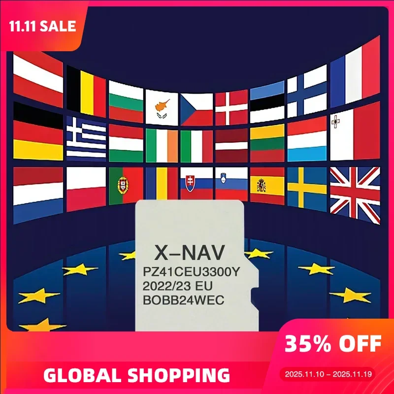 

TF Card for Toyota AYGO X-NAV Sat Nav Map 2023 Navigation Update Europe Russia UK Maps PZ41C-EU330-0Y 8GB