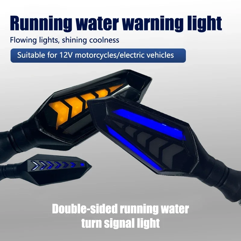 

2pcs Double Side Flowing Motorcycles Turn Signals Light For Honda LED Signal Streamer Light Motor LED Indicator Light Tail Light