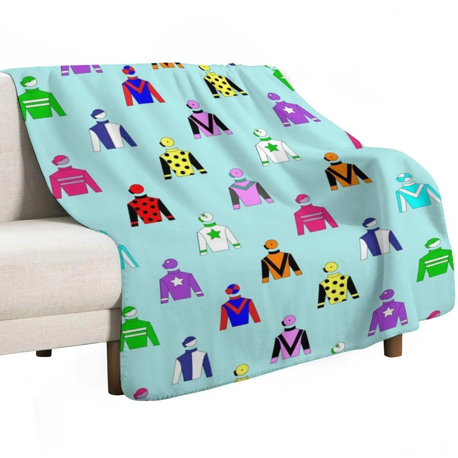 

Horse Racing Jockey Silks Throw Blanket for sofa Warm Decorative Throw Blankets