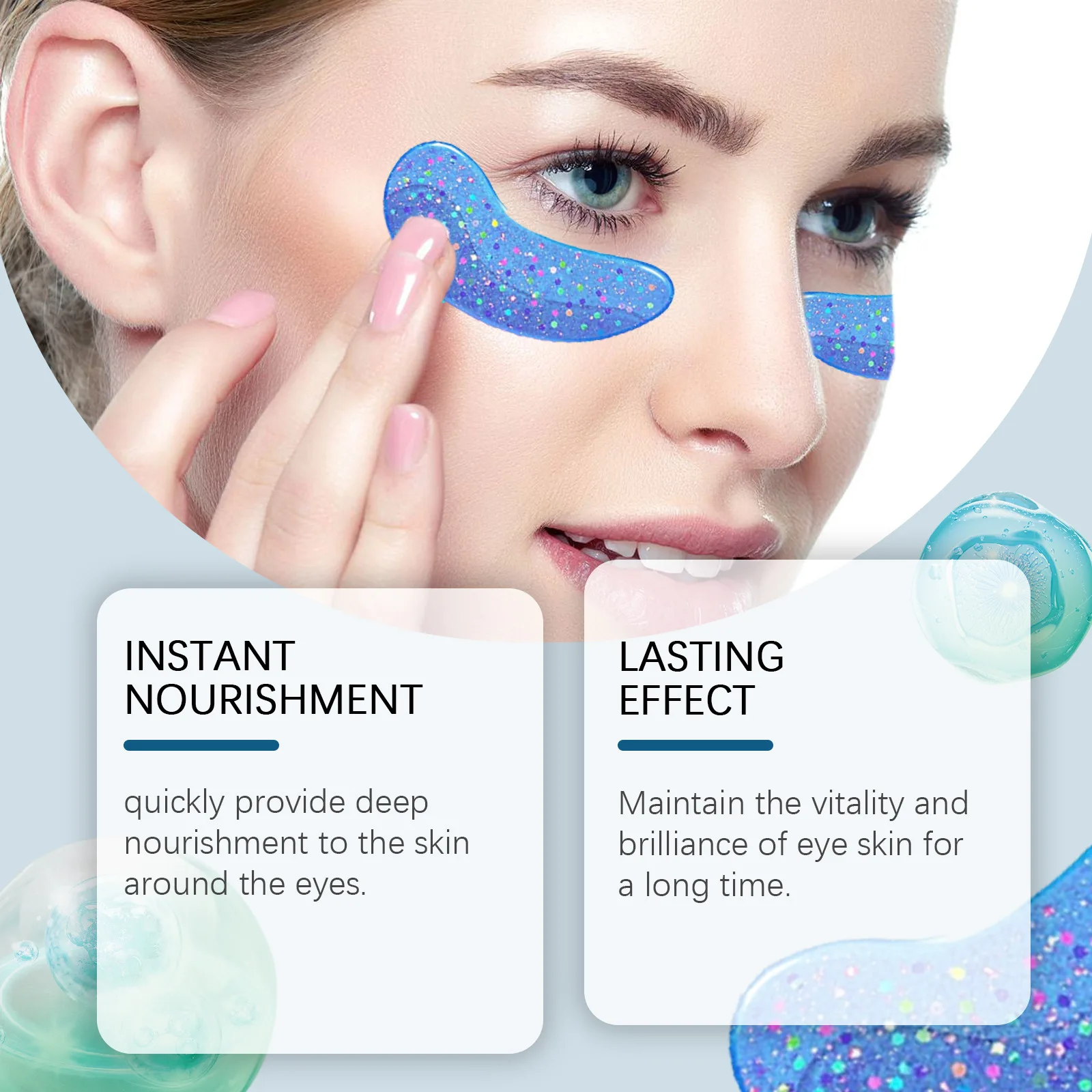 Revitalizing Collagen Eye Mask Relieving Fatigue Improving Dark Circles Fading Fine Lines Brightening Tightening Hydrate Eye Gel