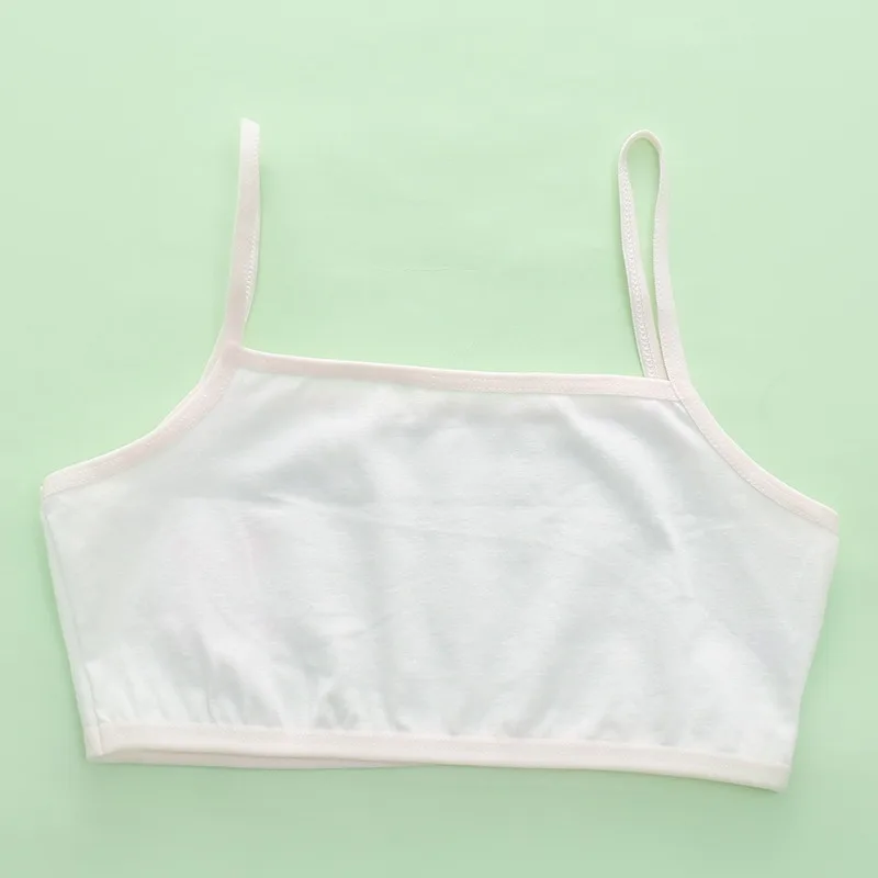 3 قطع من حمالات الصدر القصيرة للأطفال البنات خفيفة الوزن وقابلة للتنفس لفترة التنمو، ملابس داخلية قطنية بدون حمالات #6
