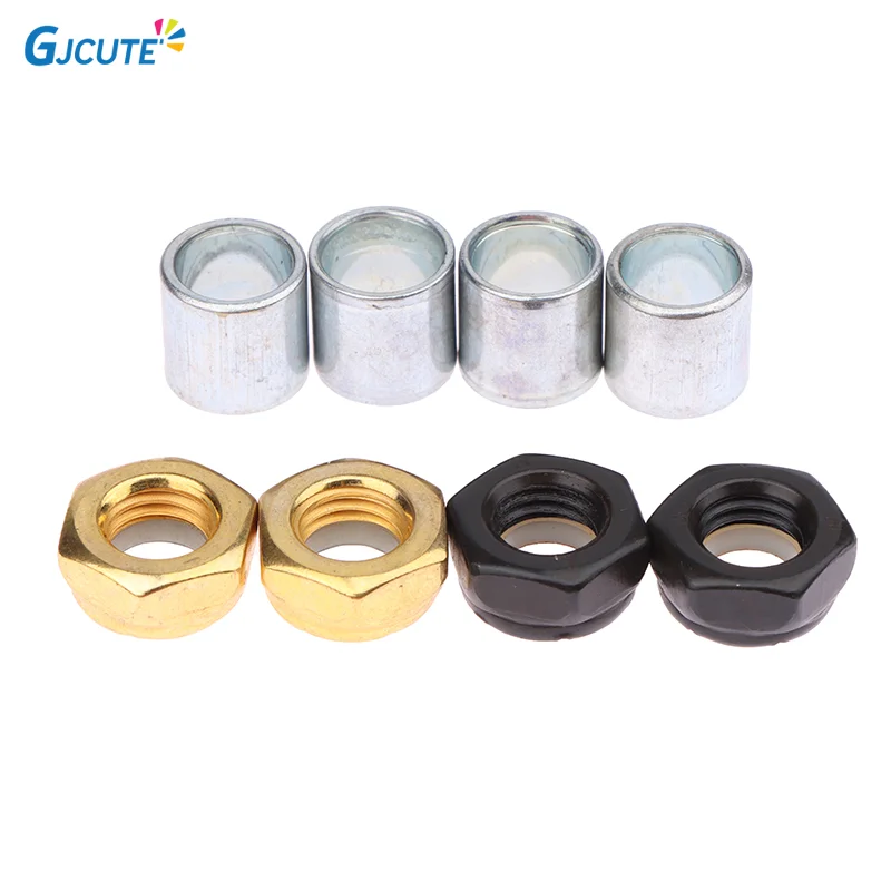 16Pcs/set Four-wheeled Skateboard Longboard Accessories Longboard Bearing Spacers Washers Hardware Screws Mounting Bolts