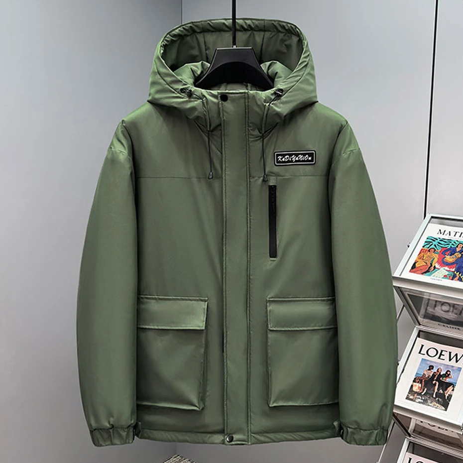 سترة شتوية سميكة للرجال 11XL مقاس كبير سترات عصرية غير رسمية معطف دافئ للرجال ملابس خارجية خارجية مقاس كبير 10XL #2