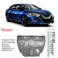 Under Engine Guard Splash Shield Mud Fender Cover Plate Fender Mudguard Protector For Nissan Maxima CIMA 2016-2020 Car Black