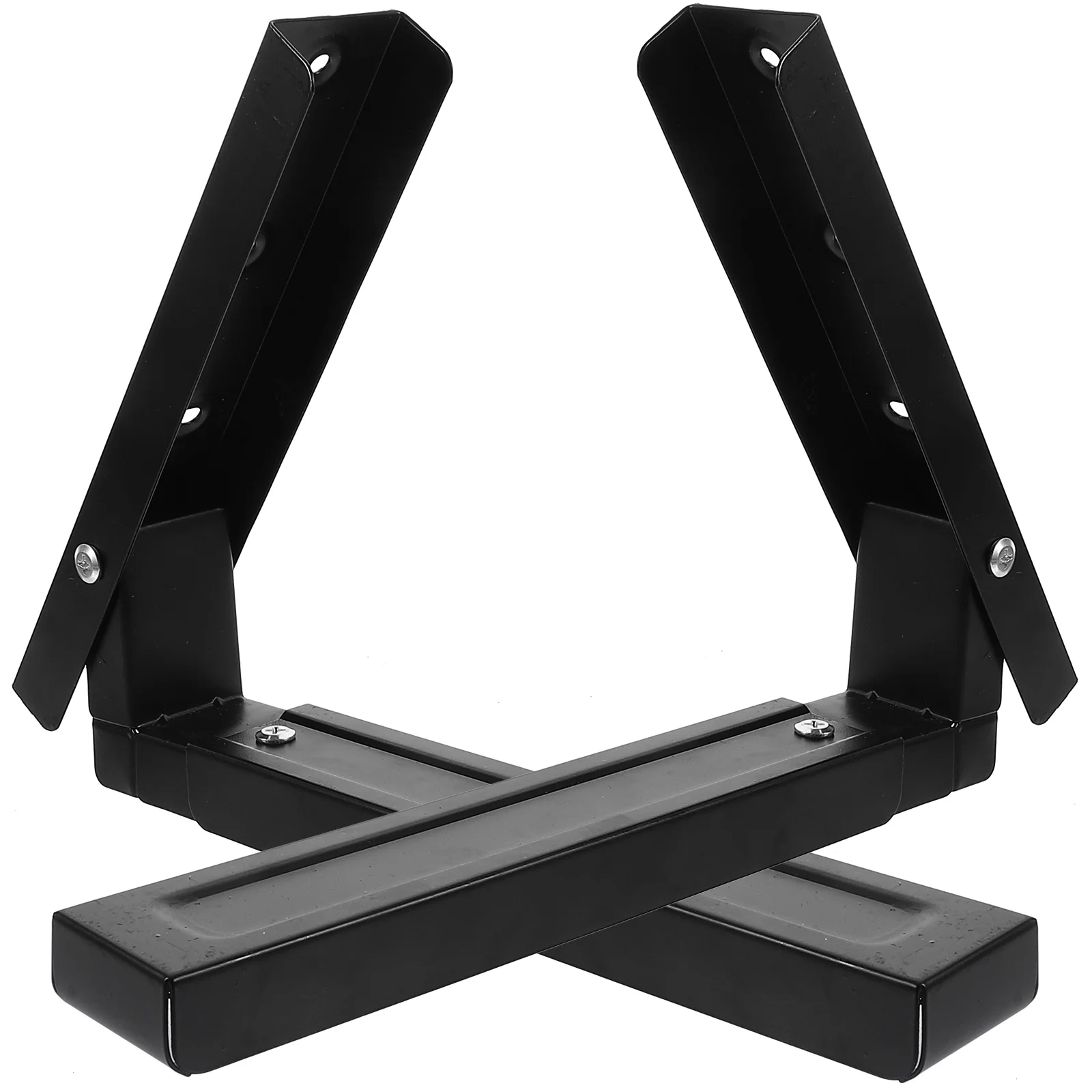 Staffa per microonde montata a parete da 2 pezzi Nero 17,52x9,45x1,81 pollici Elettrodomestici salvaspazio da cucina resistenti in acciaio inossidabile