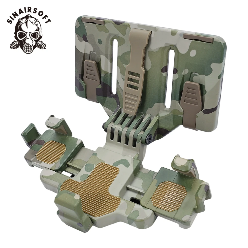

Universal Clip Tactical MOLLE Phone Mount Plate Carrier & Vest Adjustable Holder Chest Rig Bike Outdoor Cycling Airsoft Hiking