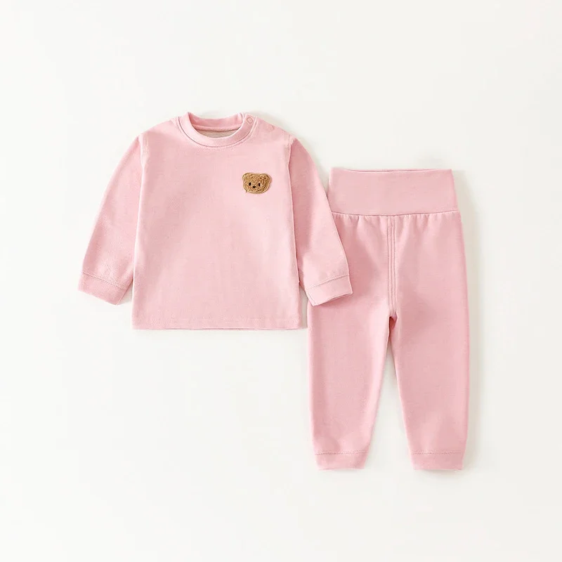 Baby Children's Pajamas Set 0-4Y Spring Autumn Home Clothing Top+Pants Infant Boys Underwear 2Pcs Toddler Girls Long Johns