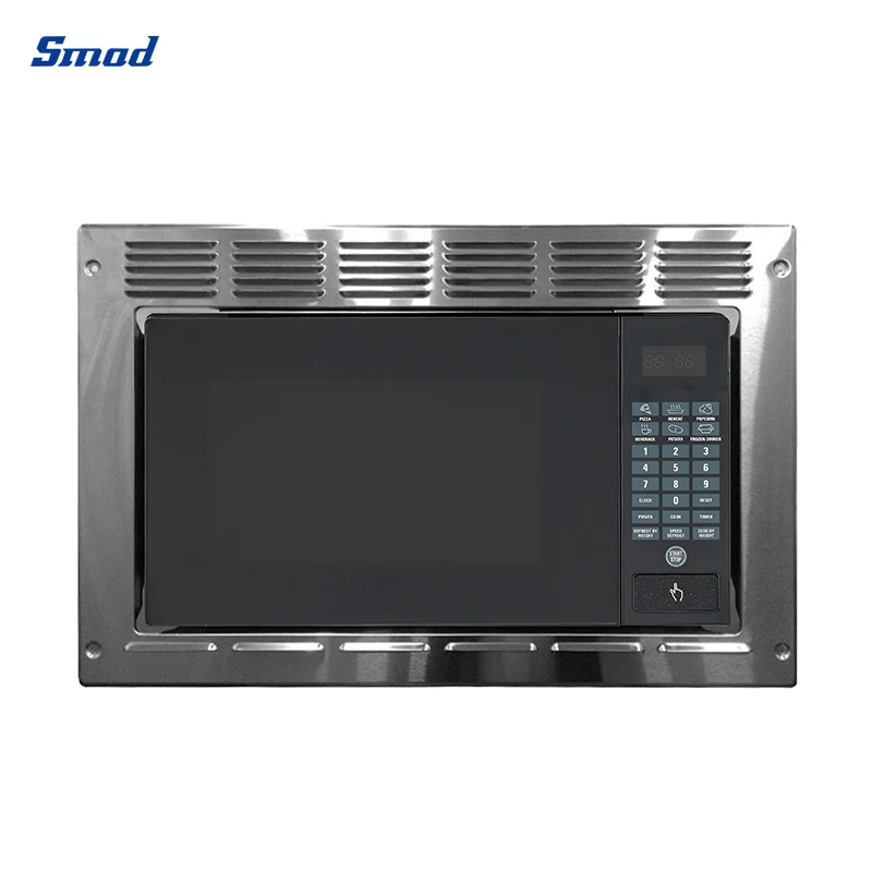 Smad 25L 120V/60Hz Stainless Steel Built-In Drawer Microwave Oven with Touch Control & Child Lock for Household Use